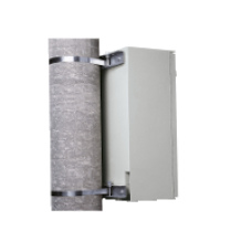 NSYSFP500 - Post fixing device galvanized steel post diam. max 215mm load 100kg for PLM75, Schneider Electric