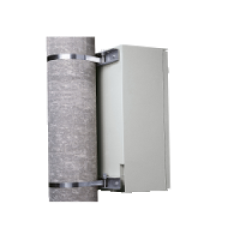 NSYSFP500 - Post fixing device galvanized steel post diam. max 215mm load 100kg for PLM75, Schneider Electric