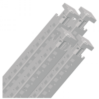 NSYSFV16 - Set of 4 vertical uprights for Spacial SF enclosure. Height: 1600 mm. RAL 7035., Schneider Electric