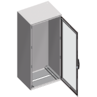 NSYSM20830T - Spacial SM compact enclosure with glazed door - 2000x800x300 mm, Schneider Electric