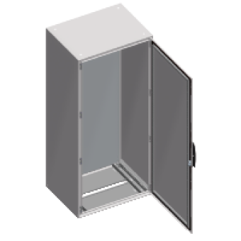 NSYSM20840P - Spacial SM compact enclosure with mounting plate - 2000x800x400 mm, Schneider Electric