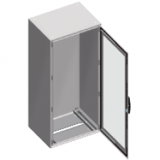 NSYSM20850T - Spacial SM compact enclosure with glazed door - 2000x800x500 mm, Schneider Electric