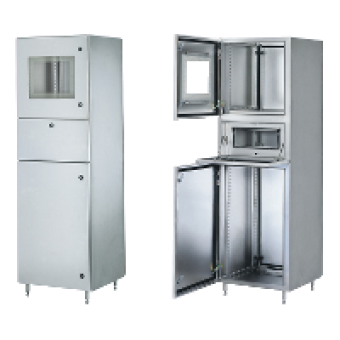 NSYSMX16660PC - Stainless 304L PC rack Micro-beading finishing H1600xW600xD600mm., Schneider Electric