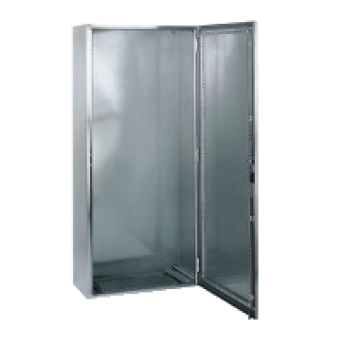 NSYSMX18840H - SMX 316L stainless monobloc enclosure H1800xW800xD400mm Scotch Brite® finish., Schneider Electric