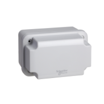 NSYTBS1179H - ABS box IP66 IK07 RAL7035 Int.H105W65D85 Ext.H117W74D94 Opaque cover H40, Schneider Electric