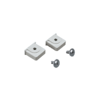 NSYTCSM6PLM - plastic nut and M6 screw placed in the notches of PLM for DIN rail, Schneider Electric