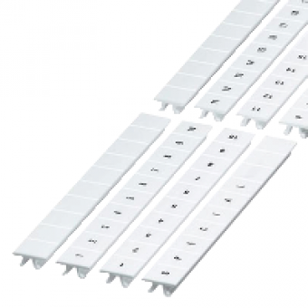 NSYTRAB1070 - Clip in marking strip 10mm 10 characters 61 to 70 printed horizontally white, Schneider Electric NSYTRAB1070 - Clip in marking strip 10mm 10 characters 61 to 70 printed horizontally white, Schneider Electric