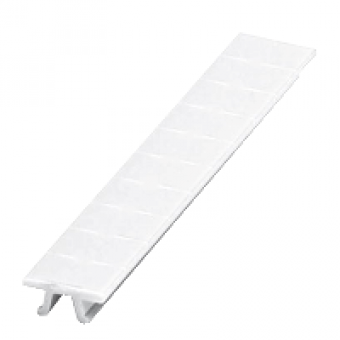 NSYTRAB680 - Clip in marking strip 6mm 10 characters 71 to 80 printed horizontally white, Schneider Electric