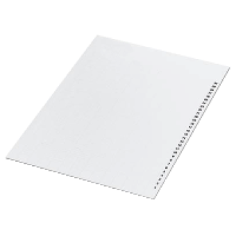 NSYTRABCP1 - Marking page A4 with 488 characters 15x4mm for NSYTRABCV cables collar white, Schneider Electric