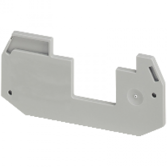 NSYTRACEP24 - NSYTR partial end cover for screw double-level terminal block 1x1 - 2.5 to 4mm², Schneider Electric