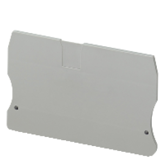 NSYTRACR102 - NSYTR end cover for spring single-level terminal block 1x1 - 10mm², Schneider Electric