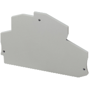 NSYTRACRE24 - NSYTR end cover for spring double-level terminal block 1x1 - 2.5mm², Schneider Electric