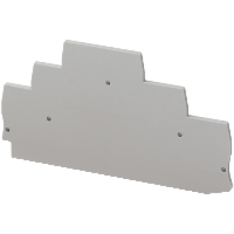 NSYTRACRE26 - NSYTR end cover for spring three-level terminal block 1x1 - 2.5mm², Schneider Electric