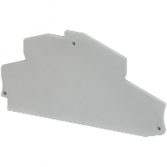NSYTRACRE44 - NSYTR end cover for spring double-level terminal block 1x1 - 4mm², Schneider Electric