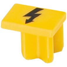 NSYTRACSR6 - NSYTR Warning label for spring terminal blocks - 6mm² - yellow, Schneider Electric NSYTRACSR6 - NSYTR Warning label for spring terminal blocks - 6mm² - yellow, Schneider Electric