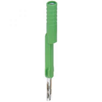 NSYTRAFTGN - NSYTR green test plug adaptor for plug-in bridge, Schneider Electric