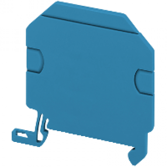 NSYTRAP22BL - NSYTR partition plate for screw single-level terminal block 1x1 - 2.5 10mm² BL, Schneider Electric