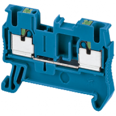 NSYTRP22BL - Linergy passthrough terminal block - 2.5mm² 24A single-level 1x1 push-in - blue, Schneider Electric