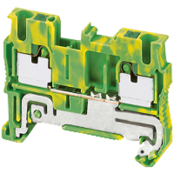 NSYTRP22PE - Linergy earth terminal block - 2.5mm² single-level 1x1 push-in - green-yellow, Schneider Electric