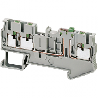 NSYTRP23SC - Linergy blade disc. block - 2.5mm² 20A single-level 1x2 push-in, Schneider Electric