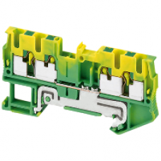 NSYTRP24PE - Linergy earth terminal block - 2.5mm² single-level 2x2 push-in - green-yellow, Schneider Electric