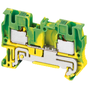 NSYTRP42PE - Linergy earth terminal block - 4mm² single-level 1x1 push-in - green-yellow, Schneider Electric