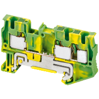 NSYTRP43PE - Linergy earth terminal block - 4mm² single-level 1x2 push-in - green-yellow, Schneider Electric NSYTRP43PE - Linergy earth terminal block - 4mm² single-level 1x2 push-in - green-yellow, Schneider Electric