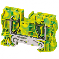 NSYTRR162PE - Linergy earth terminal block - 16mm² single-level 1x1 spring - green-yellow, Schneider Electric