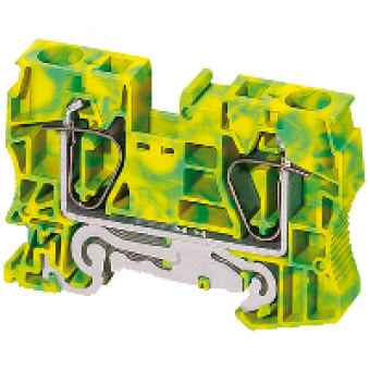 NSYTRR162PE - Linergy earth terminal block - 16mm² single-level 1x1 spring - green-yellow, Schneider Electric