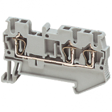 NSYTRR23AR - Linergy passthrough terminal block - 2.5mm² 24A single-level 1x2 spring - orange, Schneider Electric