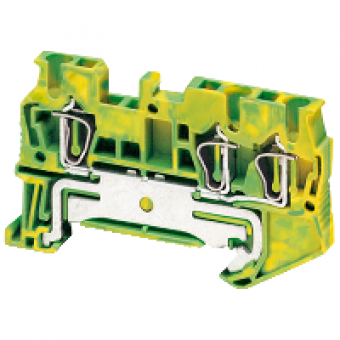 NSYTRR23PE - Linergy earth terminal block - 2.5mm² single-level 1x2 spring - green-yellow, Schneider Electric