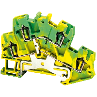 NSYTRR24DPE - Linergy earth terminal block - 2.5mm² double-level 1x1 spring - green-yellow, Schneider Electric