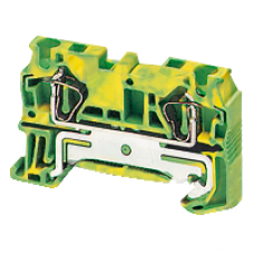 NSYTRR42PE - Linergy earth terminal block - 4mm² single-level 1x1 spring - green-yellow, Schneider Electric