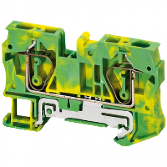 NSYTRR62PE - Linergy earth terminal block - 6mm² single-level 1x1 spring - green-yellow, Schneider Electric
