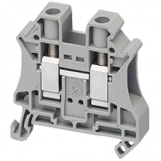 NSYTRV102 - Linergy passthrough terminal block - 10mm² 57A single-level 1x1 screw - grey, Schneider Electric