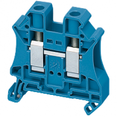 NSYTRV102BL - Linergy passthrough terminal block - 10mm² 57A single-level 1x1 screw - blue, Schneider Electric