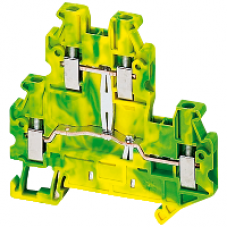 NSYTRV24DPE - Linergy earth terminal block - 2 5mm² double-level 1x1 screw - green-yellow, Schneider Electric