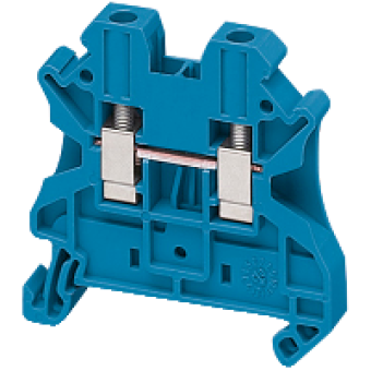 NSYTRV42BL - Linergy passthrough terminal block - 4mm² 32A single-level 1x1 screw - blue, Schneider Electric NSYTRV42BL - Linergy passthrough terminal block - 4mm² 32A single-level 1x1 screw - blue, Schneider Electric