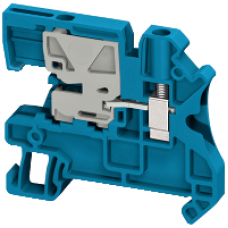 NSYTRV42NE - Linergy blade disc. block - 4mm² 32A single-level 1x1 screw - blue, Schneider Electric