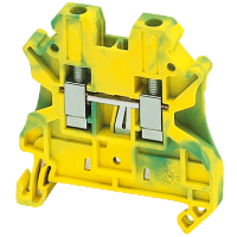 NSYTRV42PE - Linergy earth terminal block - 4mm² single-level 1x1 screw - green-yellow, Schneider Electric