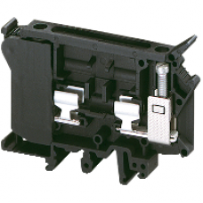 NSYTRV42SF6 - Fuse disc. terminal 16mm² 10A 6.3x32mm fuse 1x1 screw black, Schneider Electric