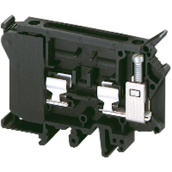 NSYTRV42SF6 - Fuse disc. terminal 16mm² 10A 6.3x32mm fuse 1x1 screw black, Schneider Electric
