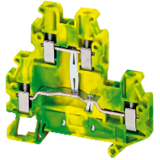 NSYTRV44DPE - Linergy earth terminal block - 4mm² single-level 1x1 screw - green-yellow, Schneider Electric