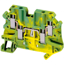 NSYTRV44PE - Linergy earth terminal block - 4mm² single-level 2x2 screw - green-yellow, Schneider Electric