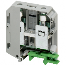 NSYTRV702 - Linergy passthrough terminal block - 70mm² 192A single-level 1x1 screw - grey, Schneider Electric