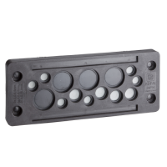 NSYTSA2429SE - Cable passage IP65 w/o connectors 29 entries., Schneider Electric