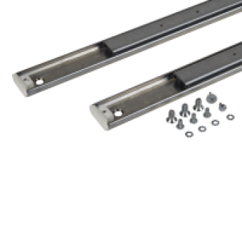 NSYTTG60 - Telescopic rails for mounting of a telescopic tray - 600 mm enclosure, Schneider Electric