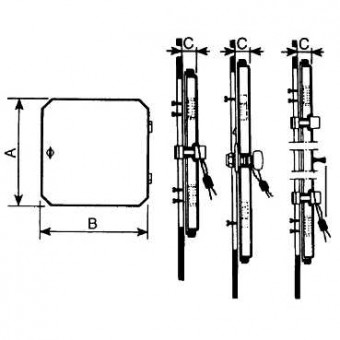 NSYVA2710MA - Plastic window with hinged transparent cover. IP 65 L78xW200xD25mm., Schneider Electric NSYVA2710MA - Plastic window with hinged transparent cover. IP 65 L78xW200xD25mm., Schneider Electric