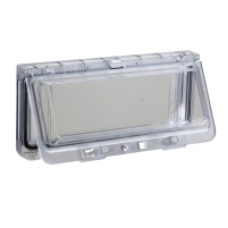 NSYVA278MA - Plastic window with hinged transparent cover. IP 65 L78xW165xD25mm., Schneider Electric