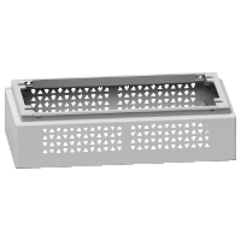 NSYZZ2126VHD - Thalassa PHD outdoor heavy duty - ventilated plinth H200 W1250 D620 RAL7035 IP55, Schneider Electric